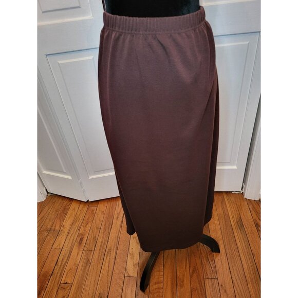 Carolina Colours Dresses & Skirts - Vtg 90s/y2k Chocolate Brown Knit Maxi Skirt 14/16 Fall Whimsygoth Modest Teacher